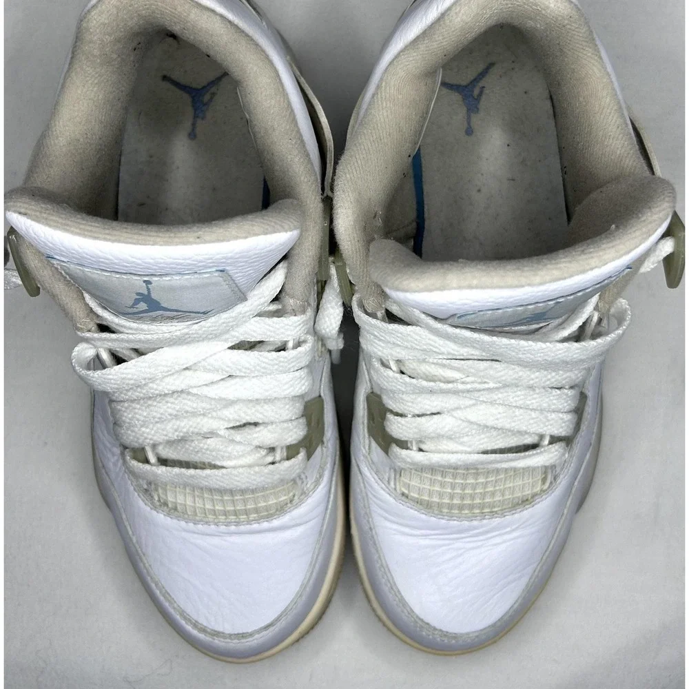 Jordan 4 Retro Linen Sand Shoes Youth Size 5Y White Air Jordan 487724-118